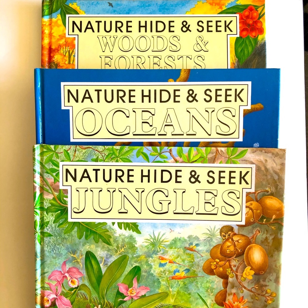 Set of 3 - NATURE HIDE & SEEK BOOKS